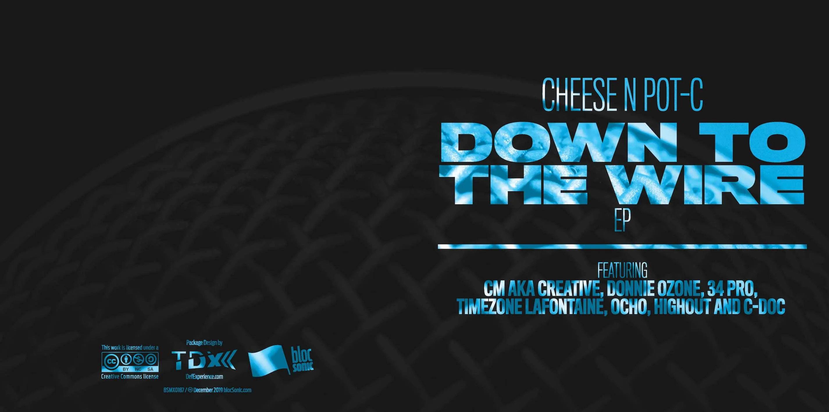 Album insert for “Down To The Wire EP” by Cheese N Pot-C