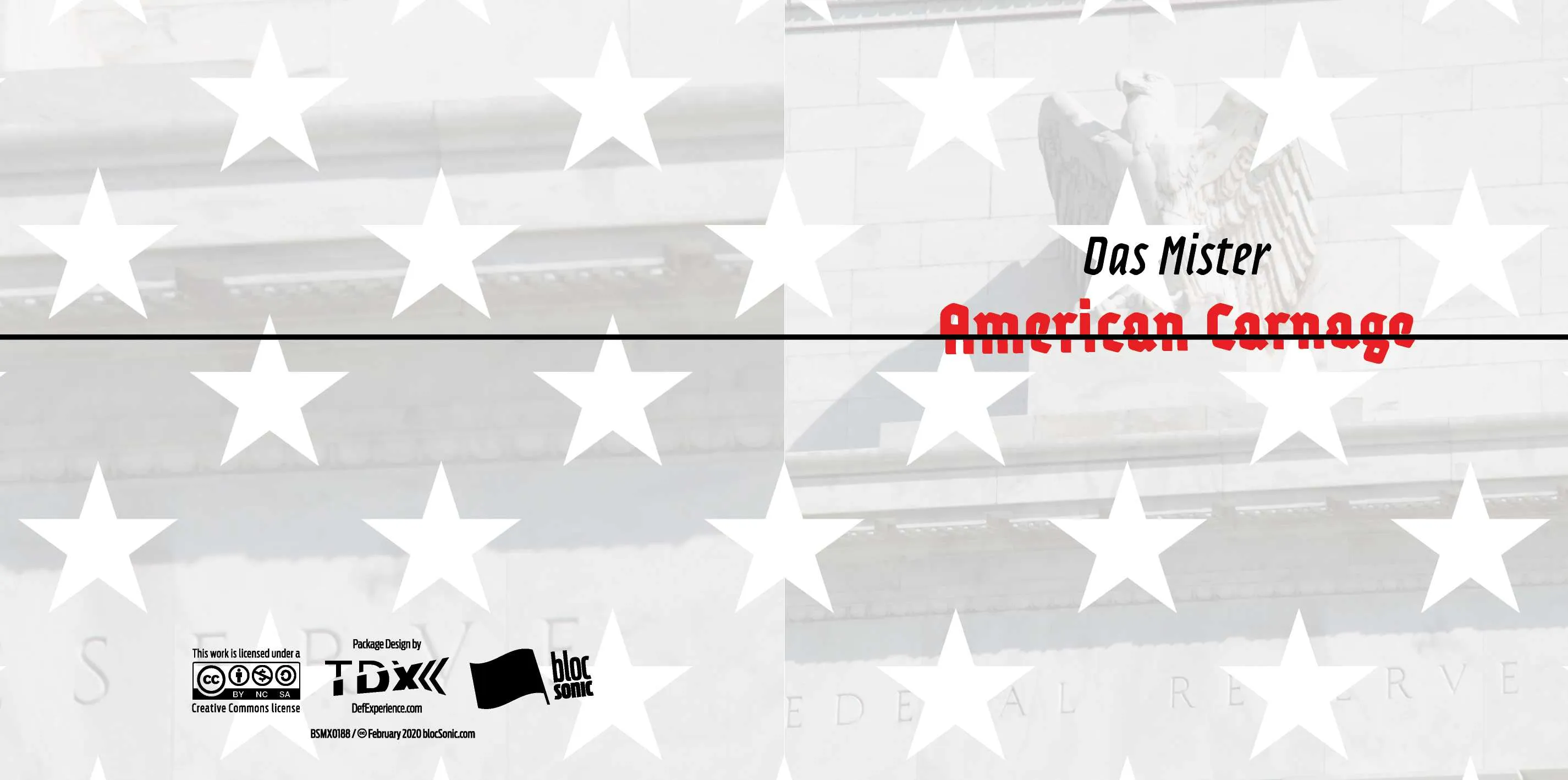 Album insert for “American Carnage” by Das Mister