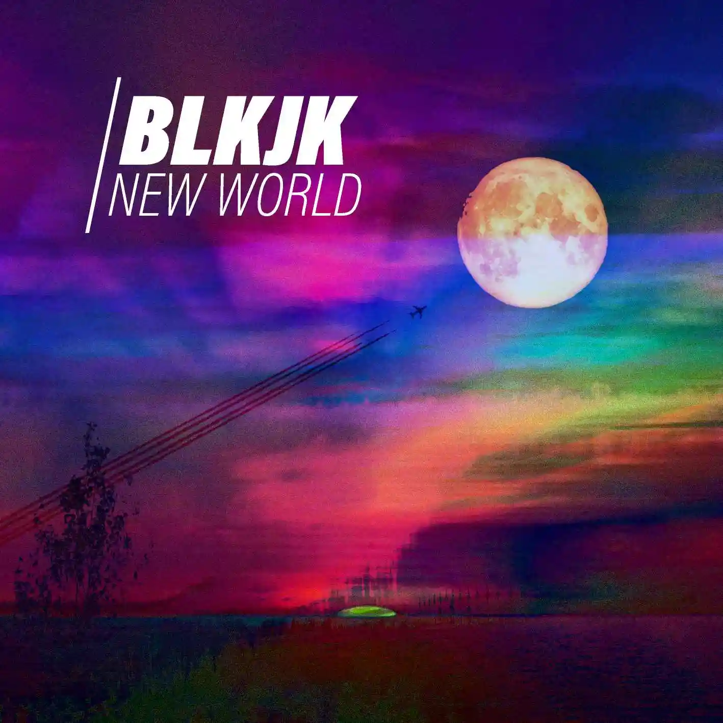 Album cover for “New World” by BLKJK