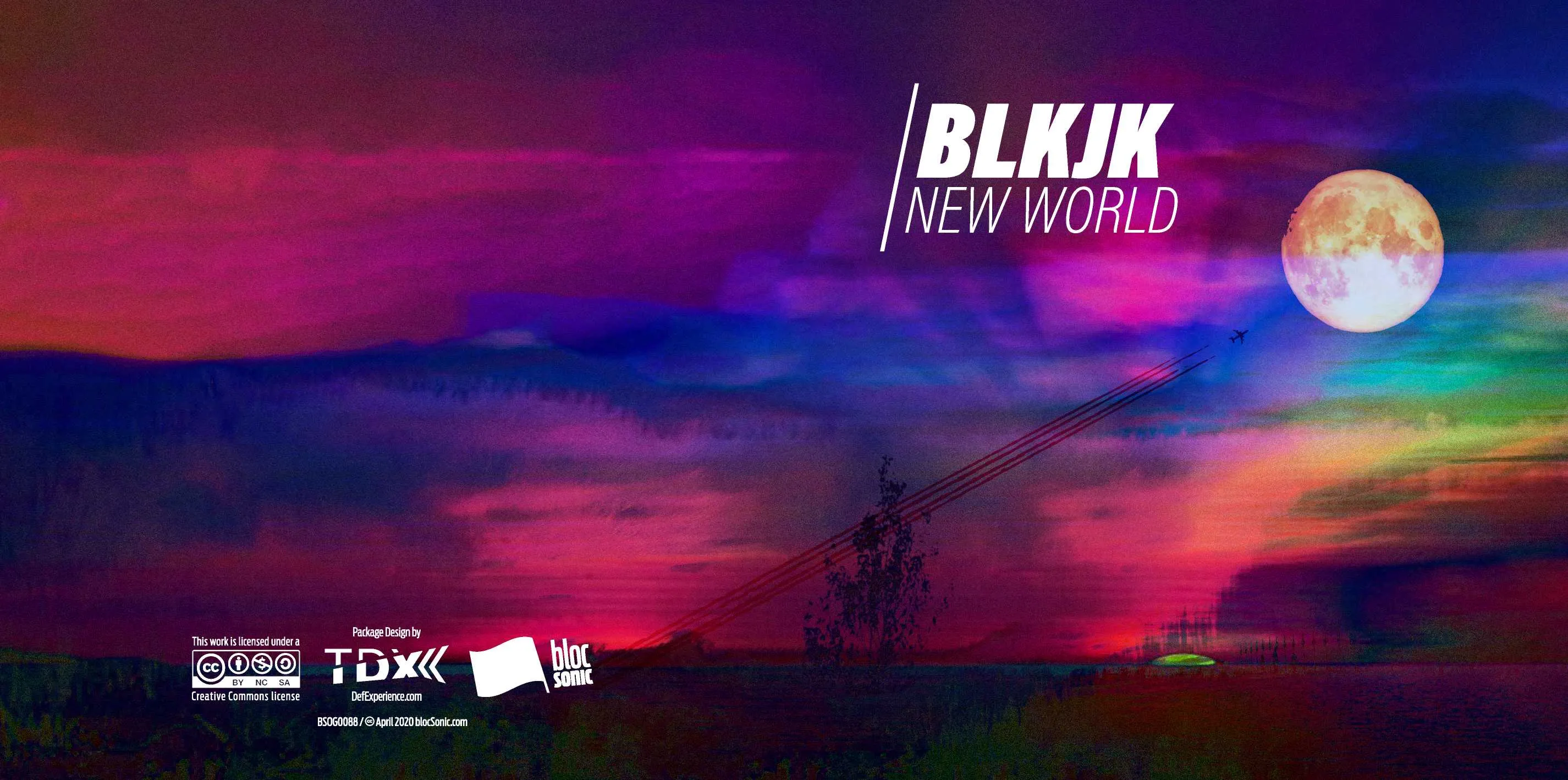 Album insert for “New World” by BLKJK