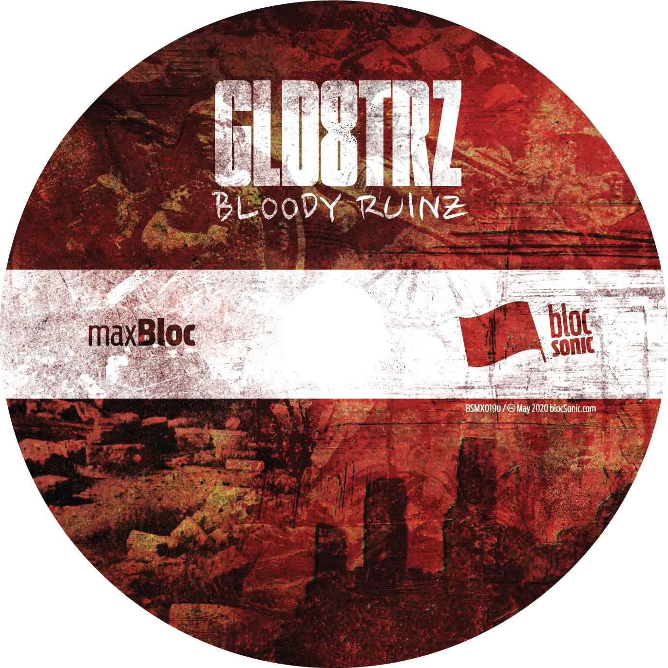 Album disc for “Bloody Ruinz” by GLD8TRZ
