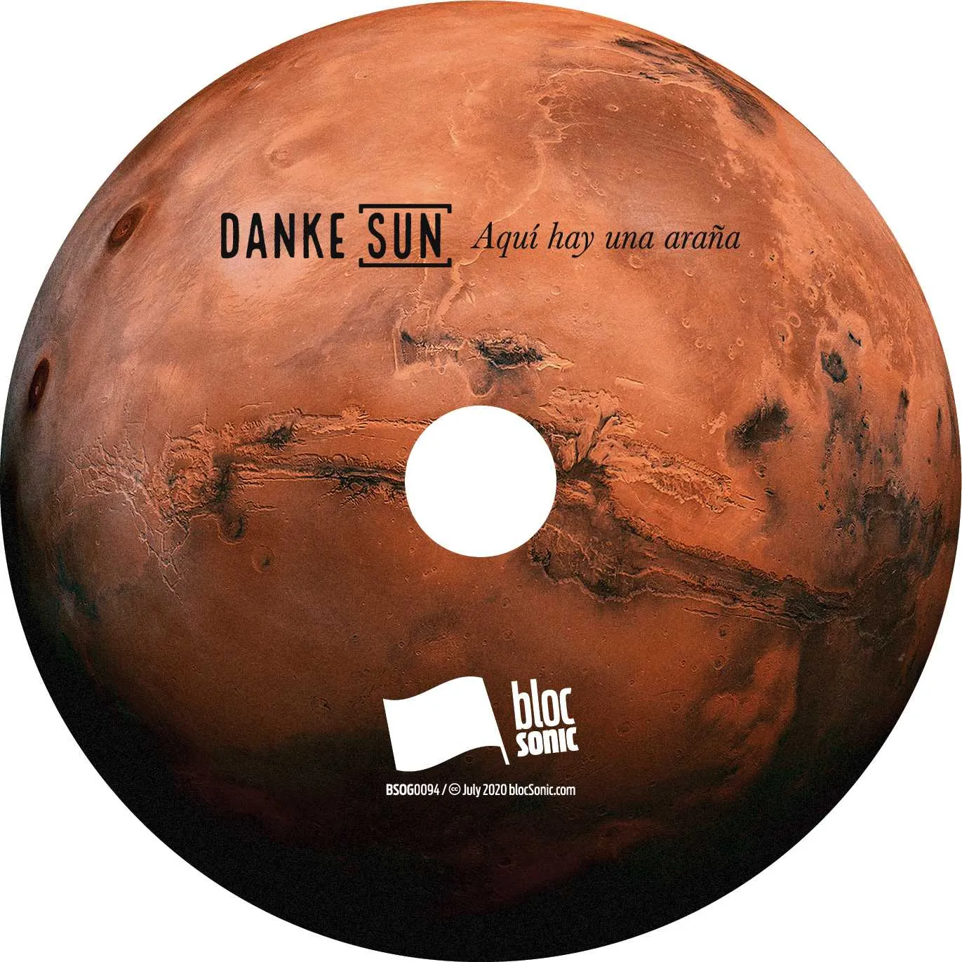 Album disc for “Aquí hay una araña” by Danke Sun