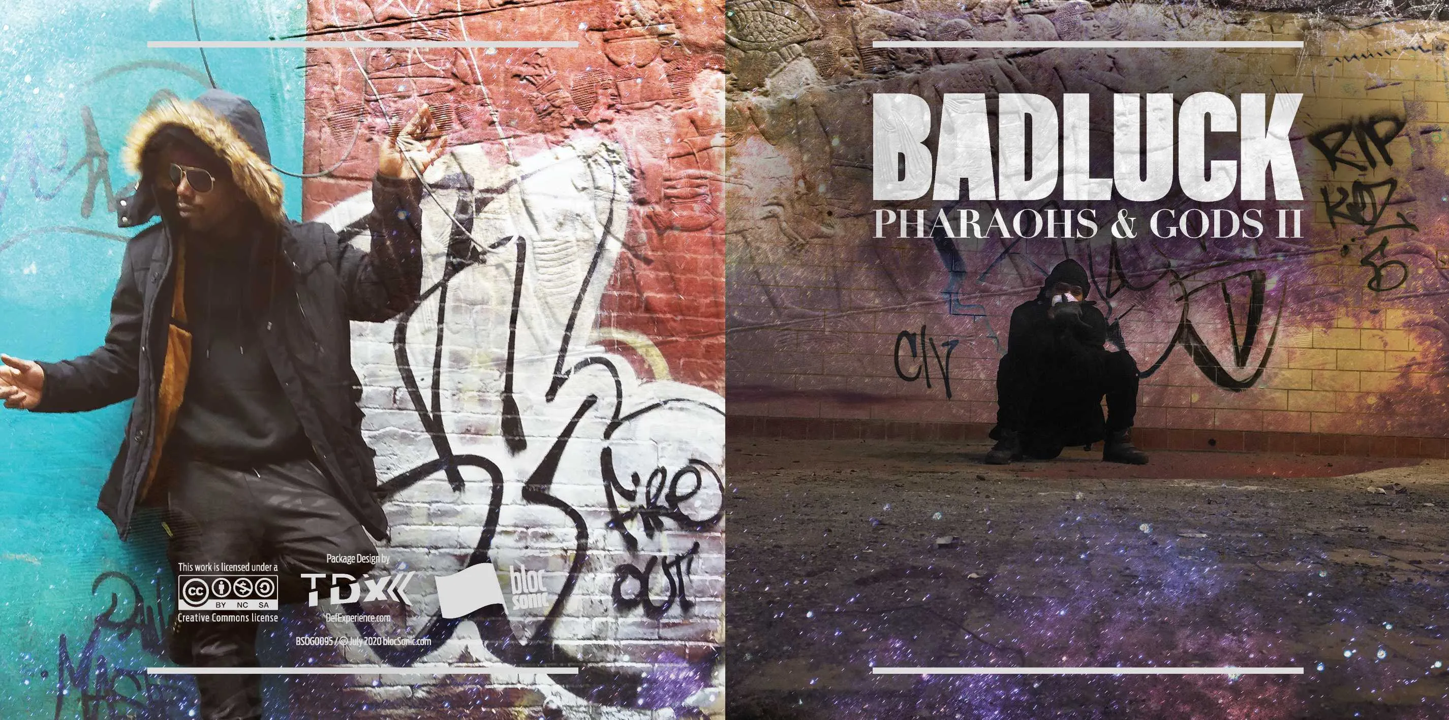 Album insert for “Pharaohs &amp; Gods II” by BADLUCK