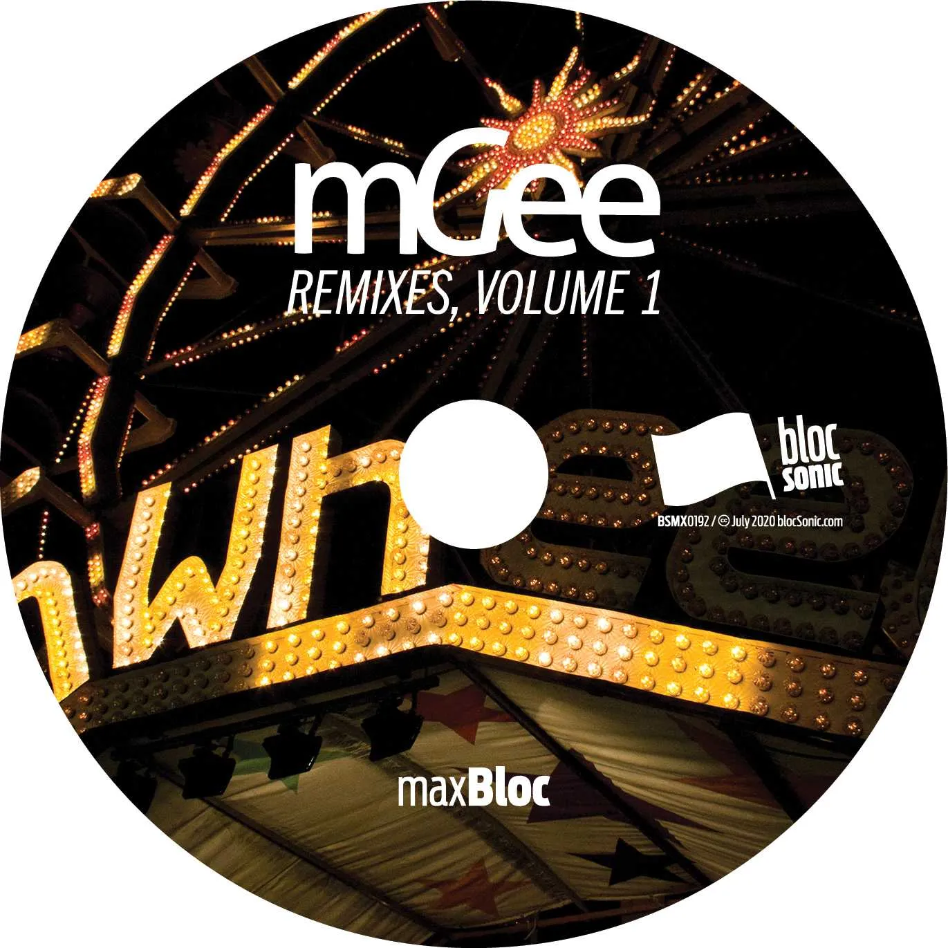 Album disc for “Remixes, Volume 1” by mGee