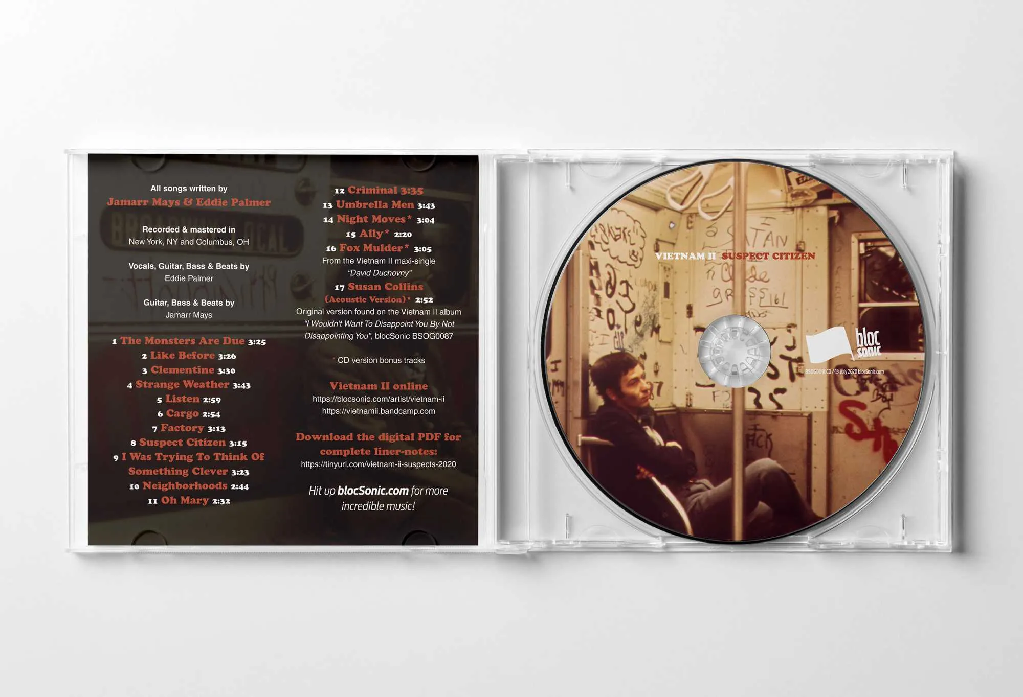Album promo for “Suspect Citizen” by Vietnam II