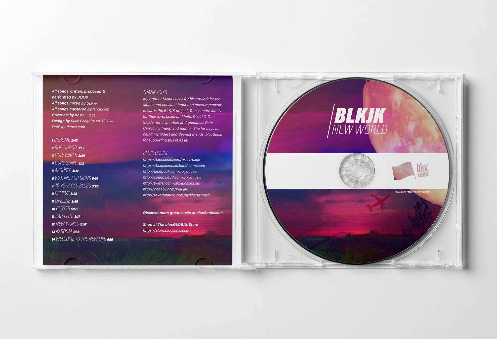 Album promo for “New World” by BLKJK