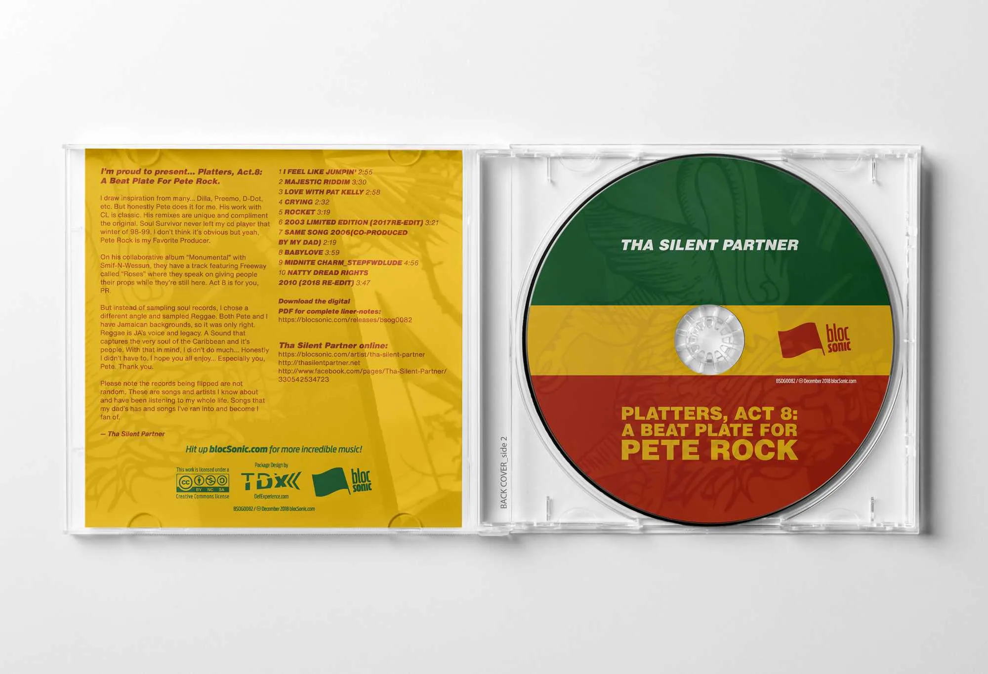Album promo for “Platters, Act 8: A Beat Plate For Pete Rock” by Tha Silent Partner
