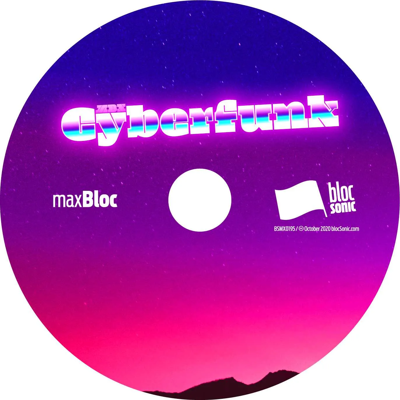 Album disc for “Cyberfunk” by MBX