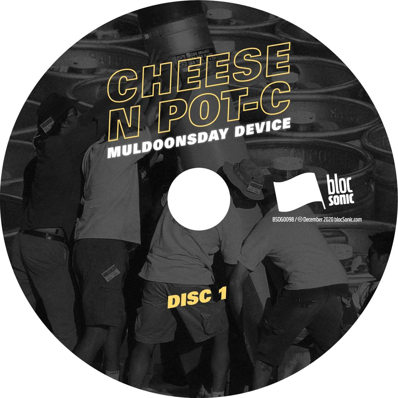 Album disc for “Muldoonsday Device” by Cheese N Pot-C