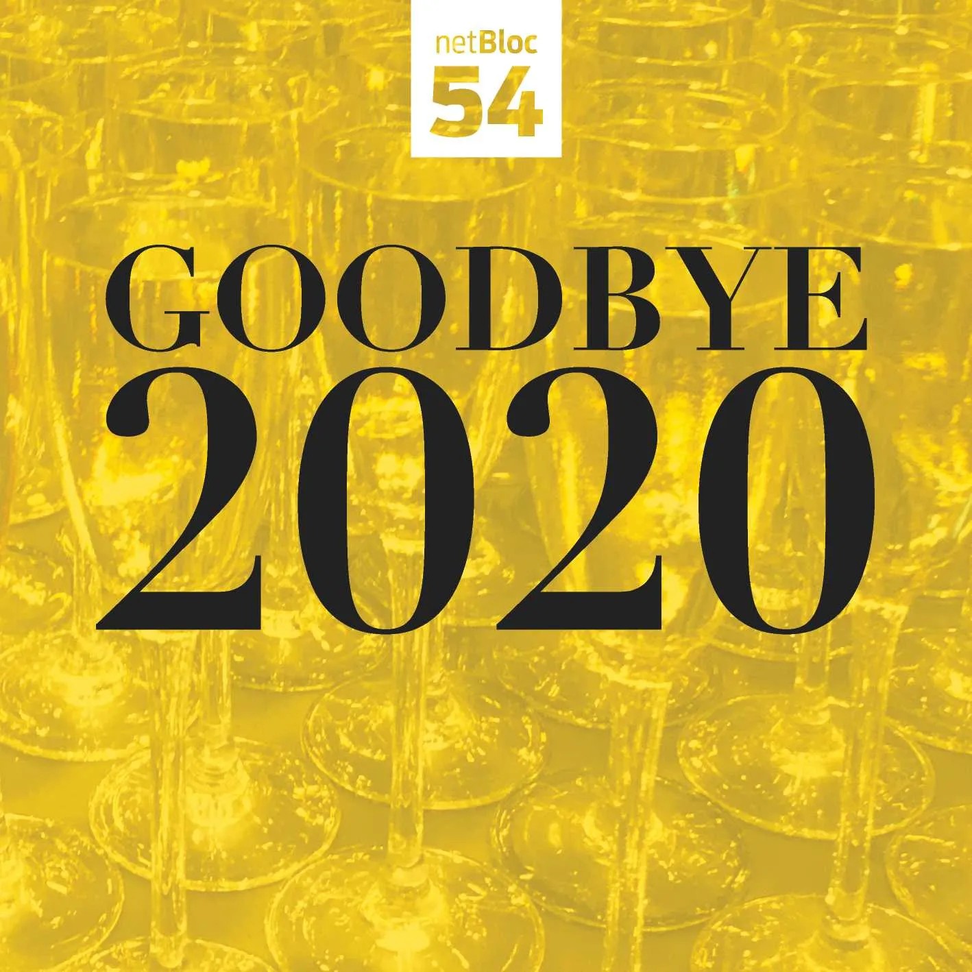 Album cover for “netBloc Vol. 54: Goodbye 2020” by Various Artists
