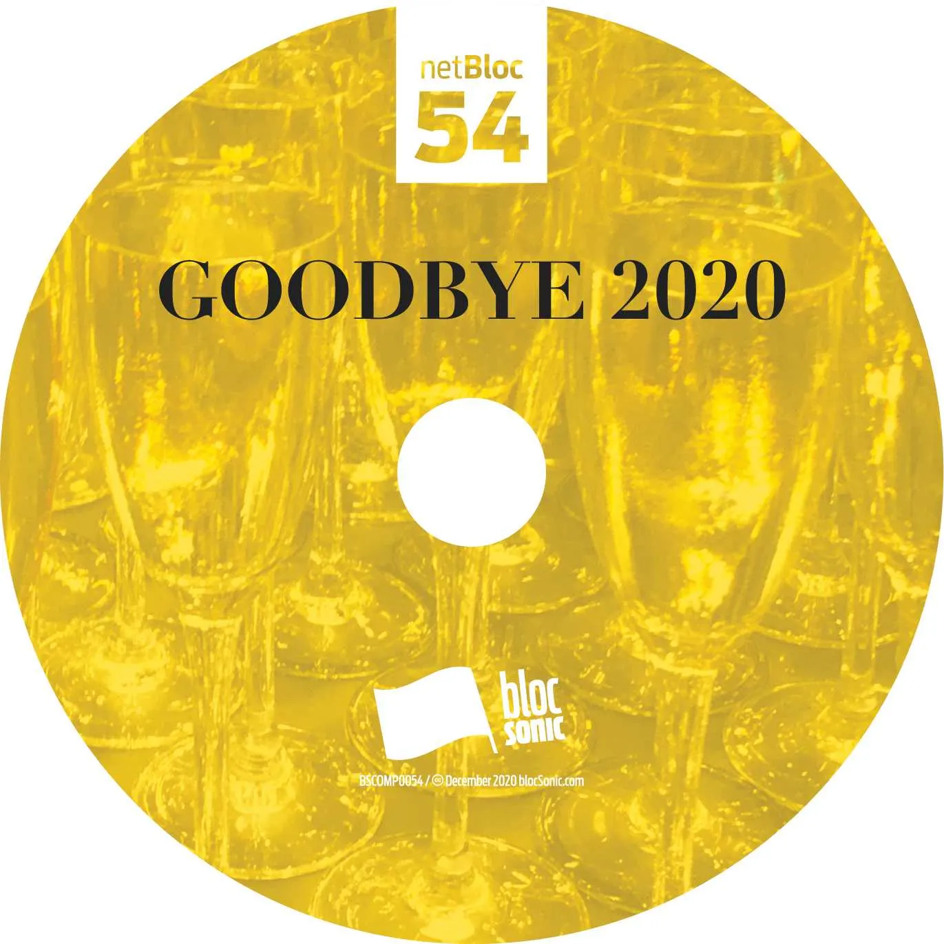 Album disc for “netBloc Vol. 54: Goodbye 2020” by Various Artists