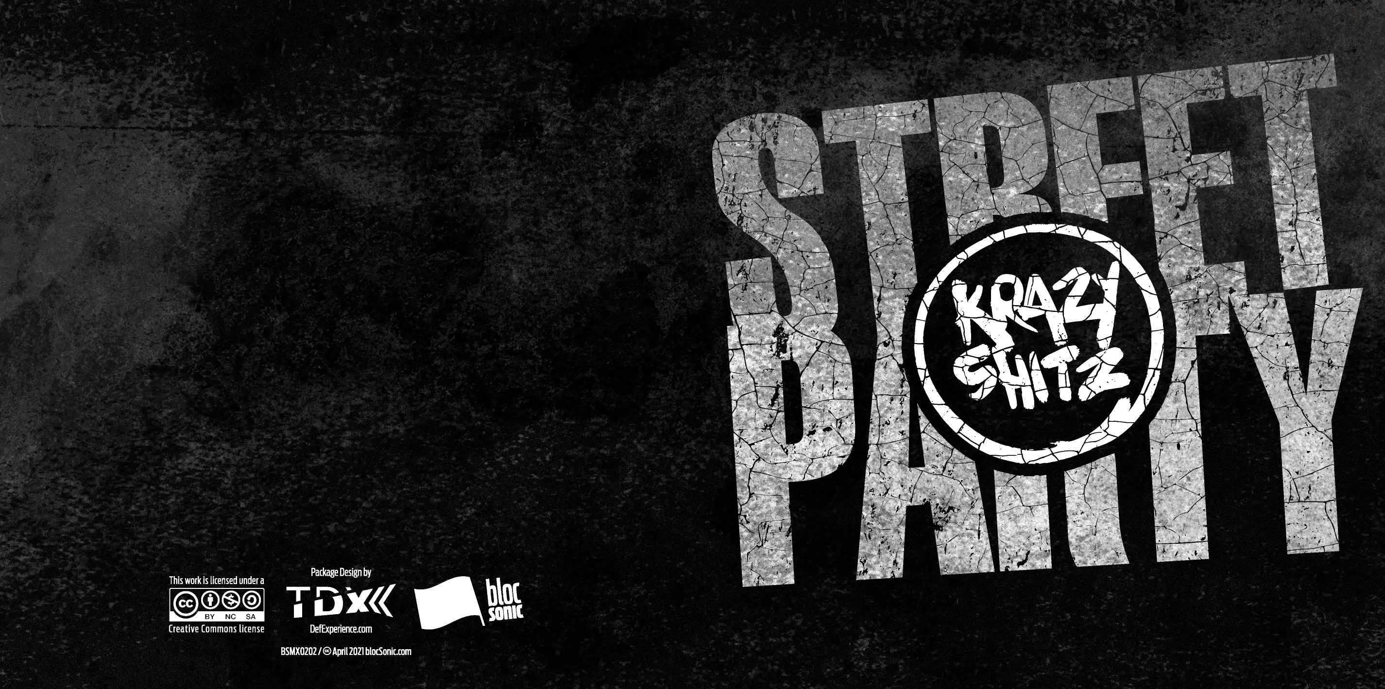 Album insert for “Street Party” by Krazy Shitz