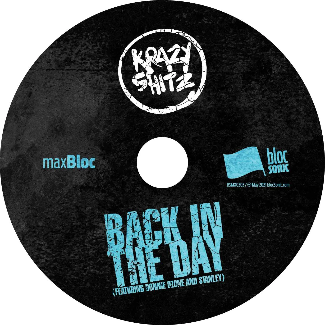 Album disc for “Back In The Day (Featuring Donnie Ozone and Stanley)” by Krazy Shitz