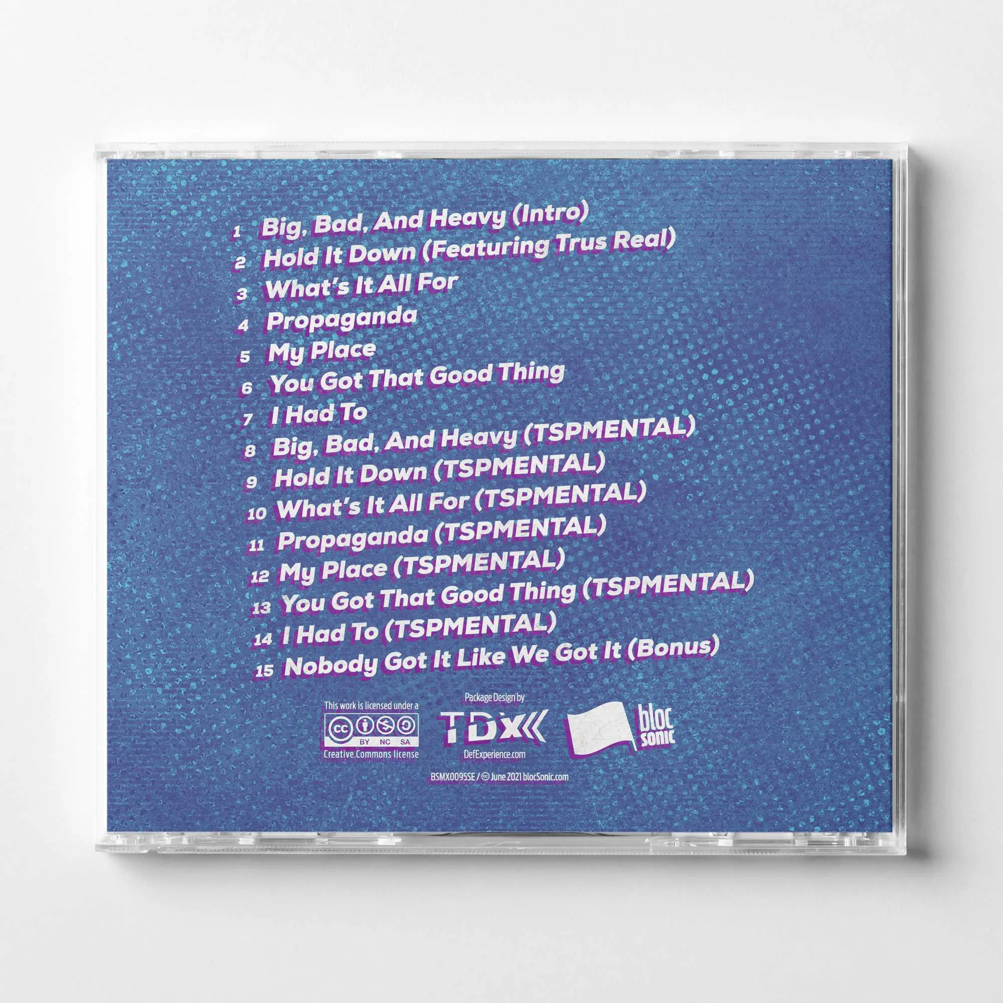 Album promo for “bloc Sonics: Tha TSPmentals” by CM &amp; Tha Silent Partner