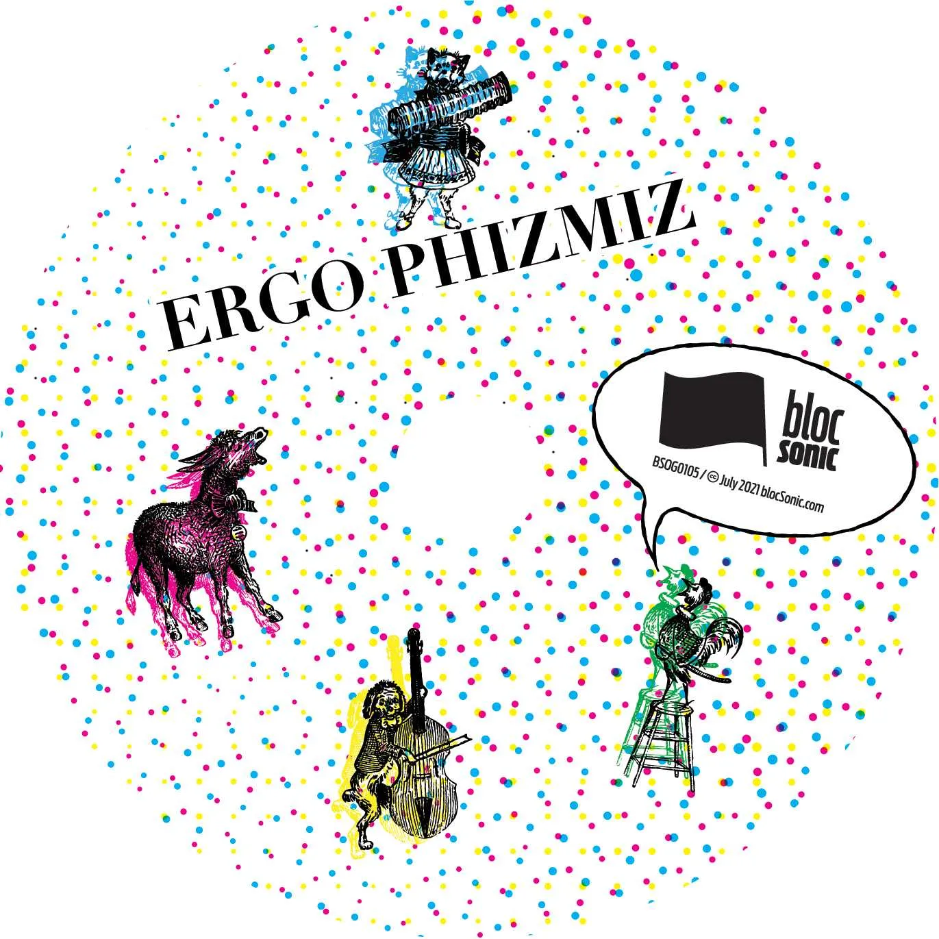 Album disc for “Thank Fuck For People Like Us” by Ergo Phizmiz