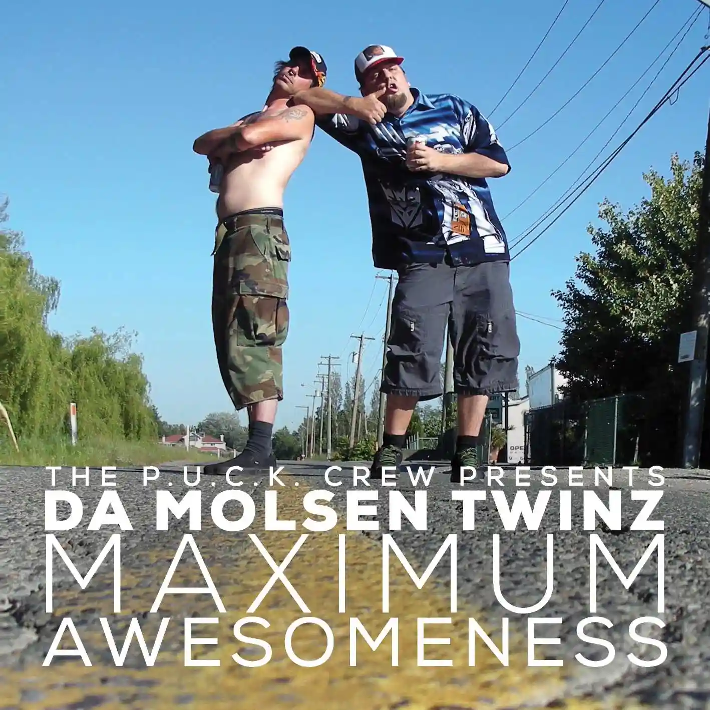 Album cover for “P.U.C.K. Presents Da Molsen Twinz: Maximum Awesomeness” by P.U.C.K.