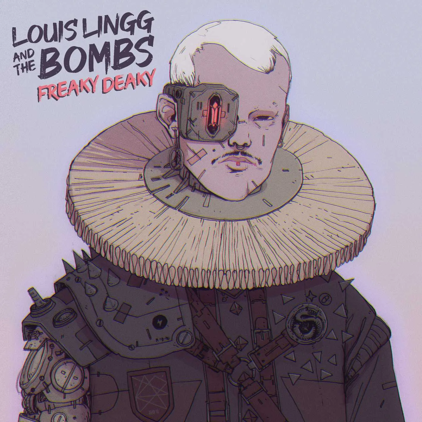 Album cover for “Freaky Deaky” by Louis Lingg and The Bombs