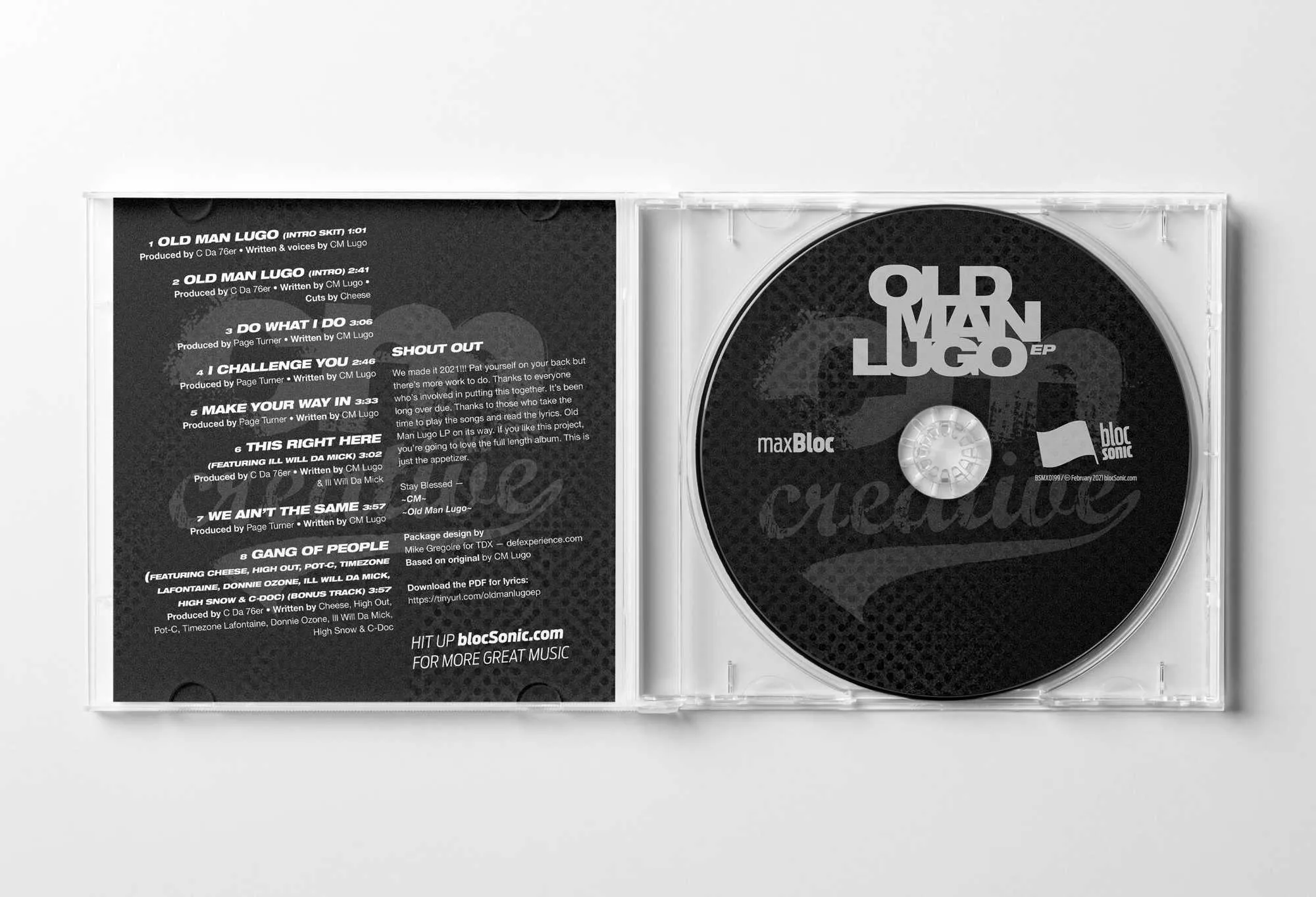 Album promo for “Old Man Lugo EP” by CM aka Creative