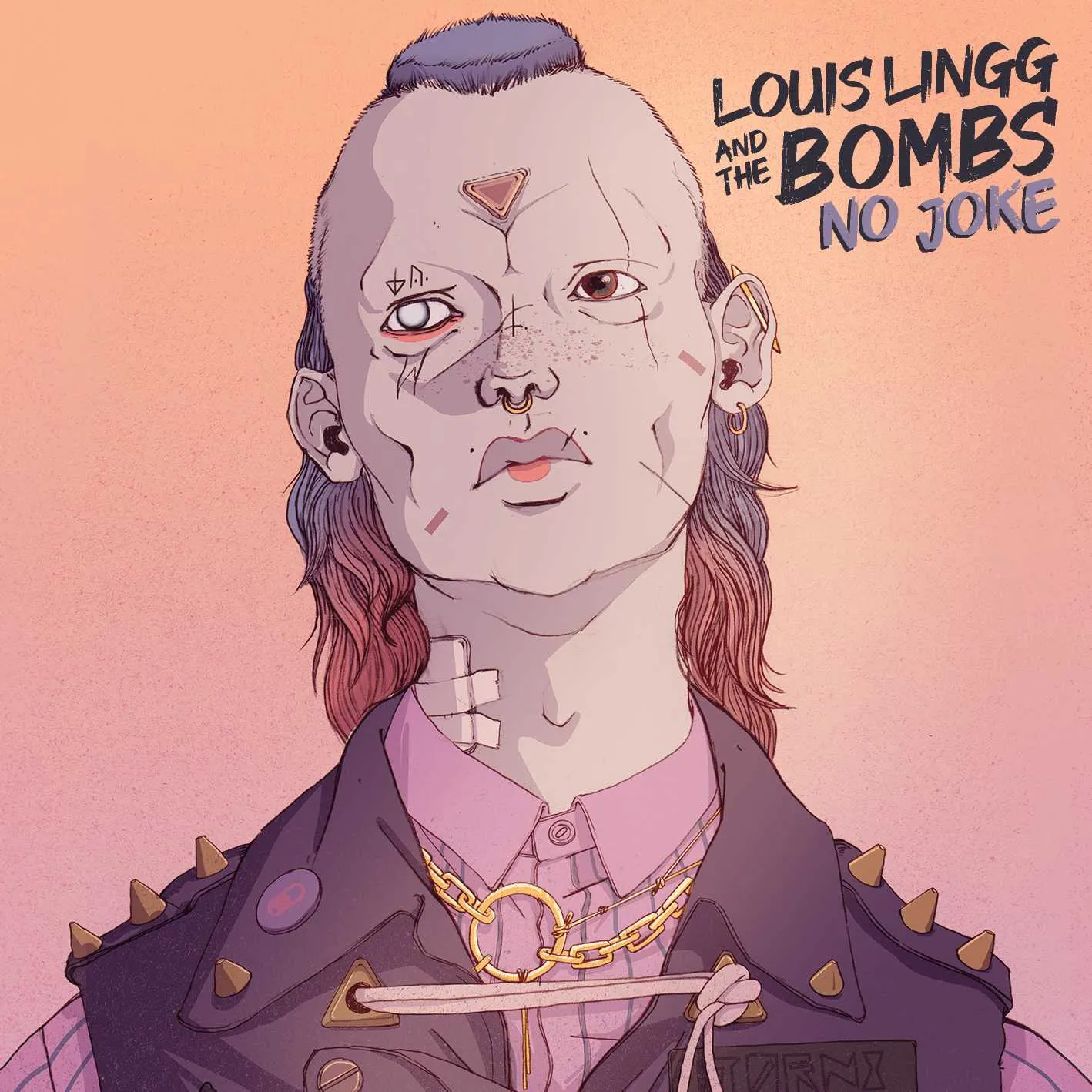 Album cover for “No Joke” by Louis Lingg and The Bombs