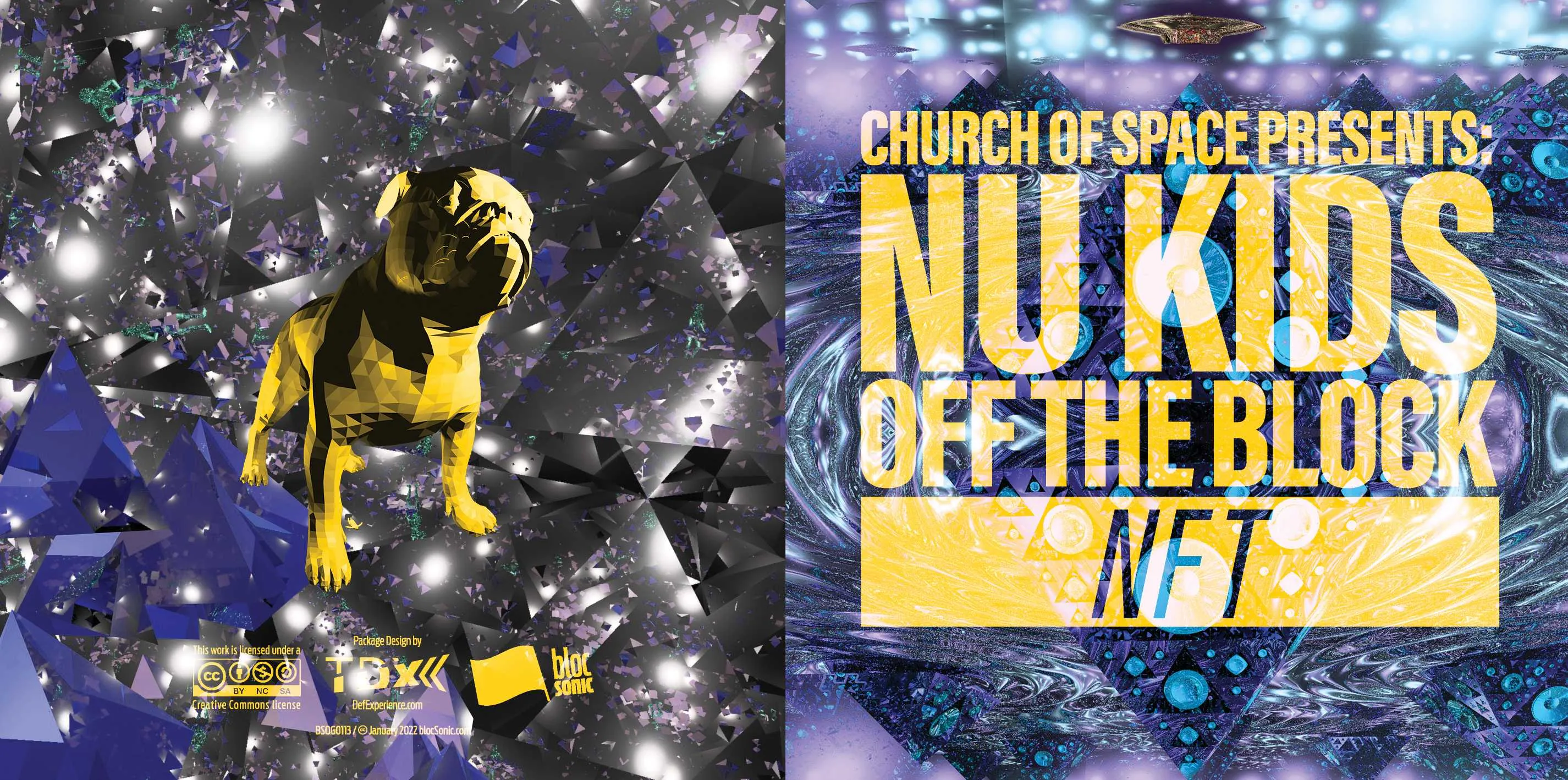 Album insert for “NFT” by Church Of Space Presents: Nu Kids OFF The Block