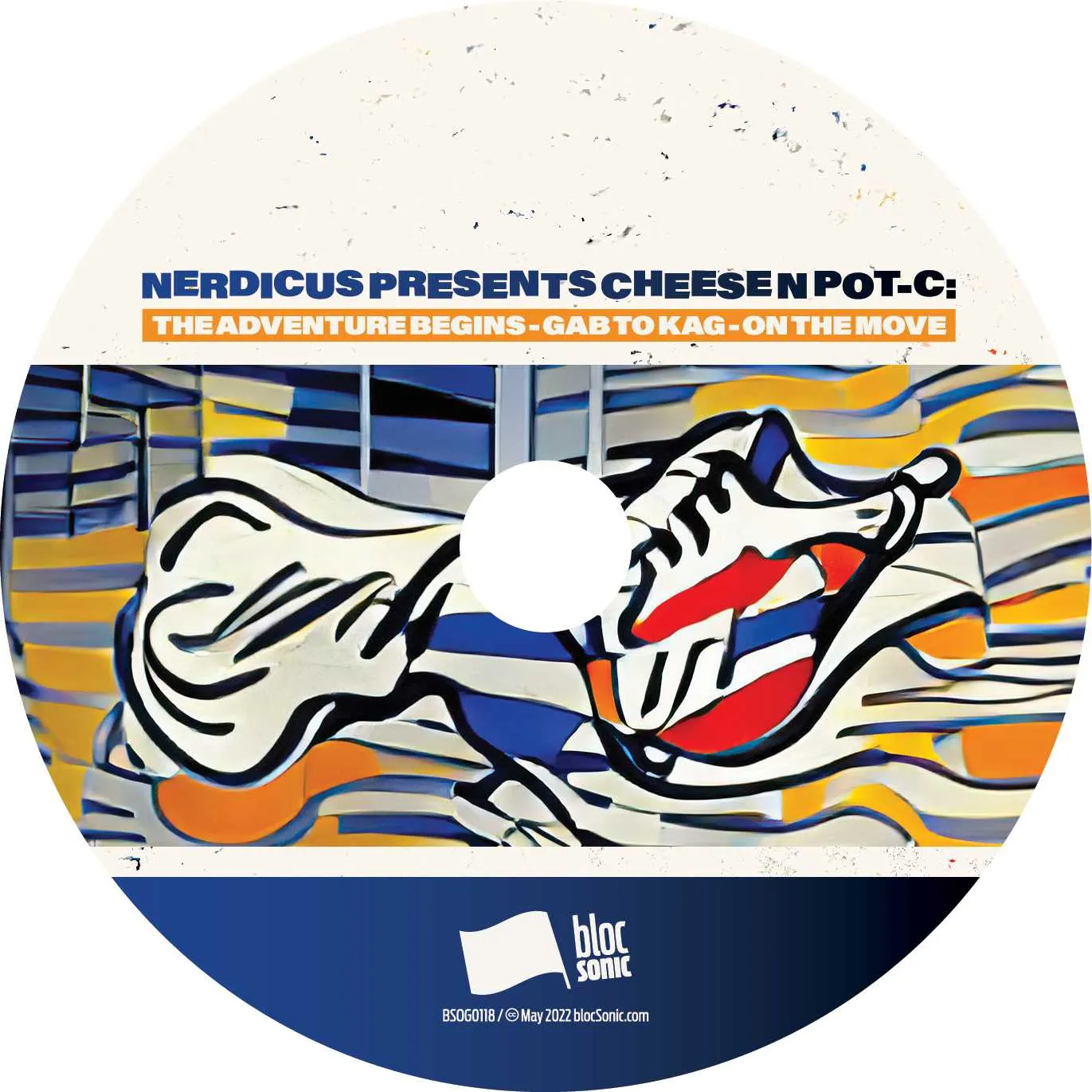 Album disc for “Nerdicus Presents Cheese N Pot-C: The Adventure Begins - Gab to Kag - On The Move” by Cheese N Pot-C
