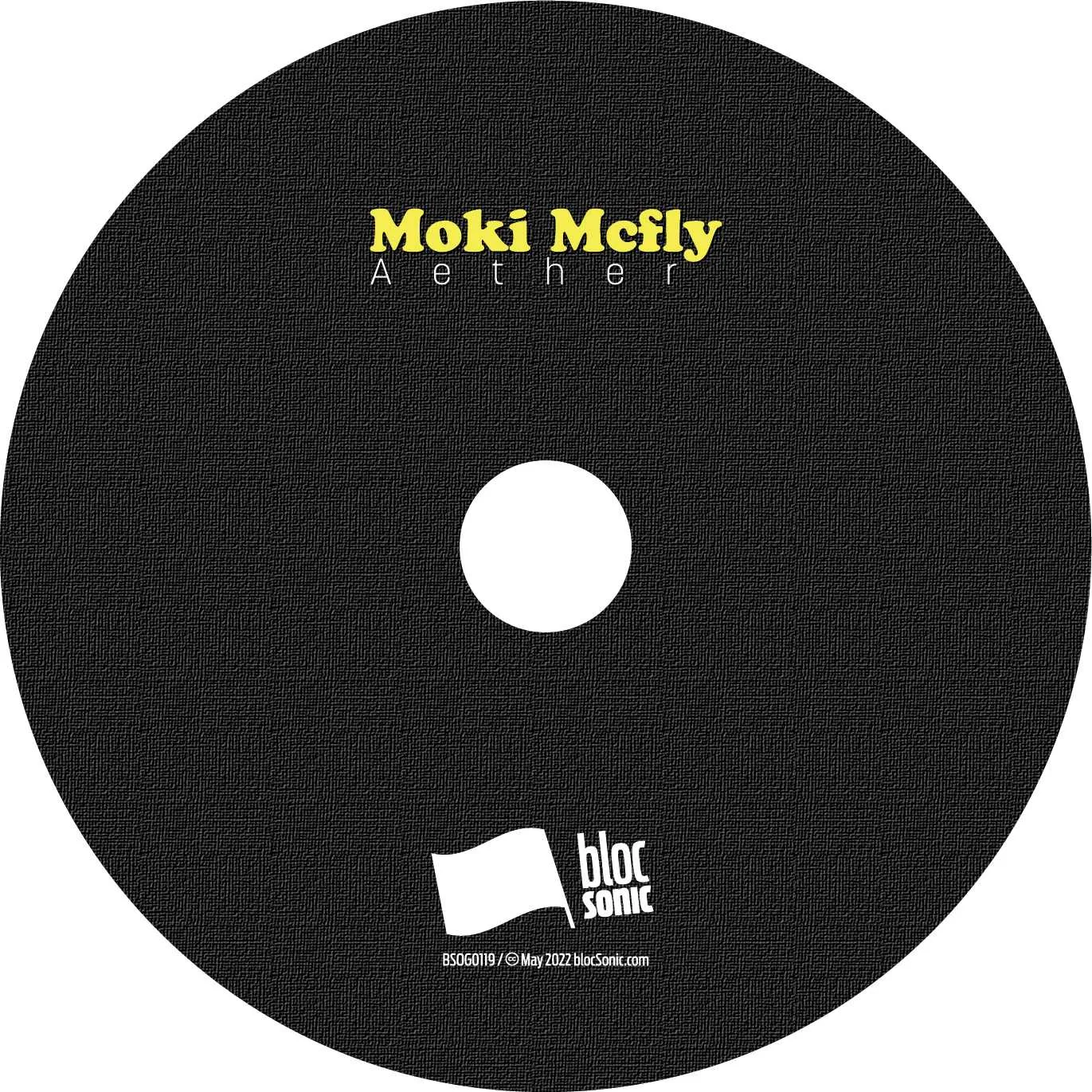 Album disc for “Aether” by Moki Mcfly