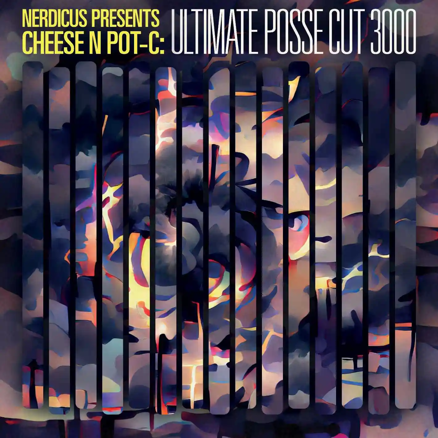 Album cover for “Nerdicus Presents Cheese N Pot-C: Ultimate Posse Cut 3000” by Cheese N Pot-C