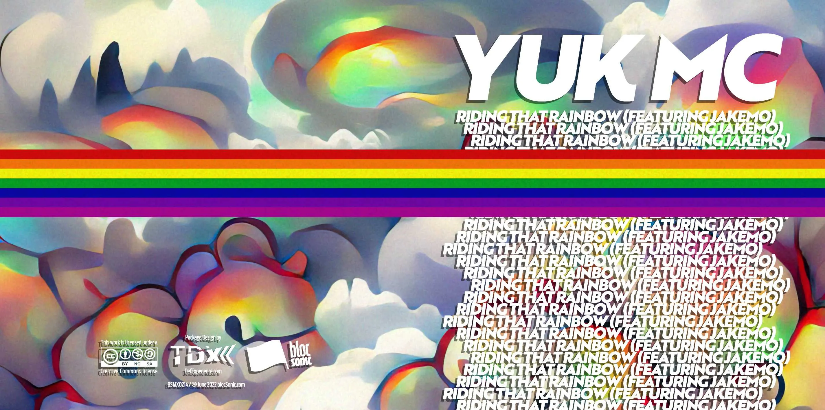 Album insert for “Riding That Rainbow (Featuring JakeMo)” by Yuk MC