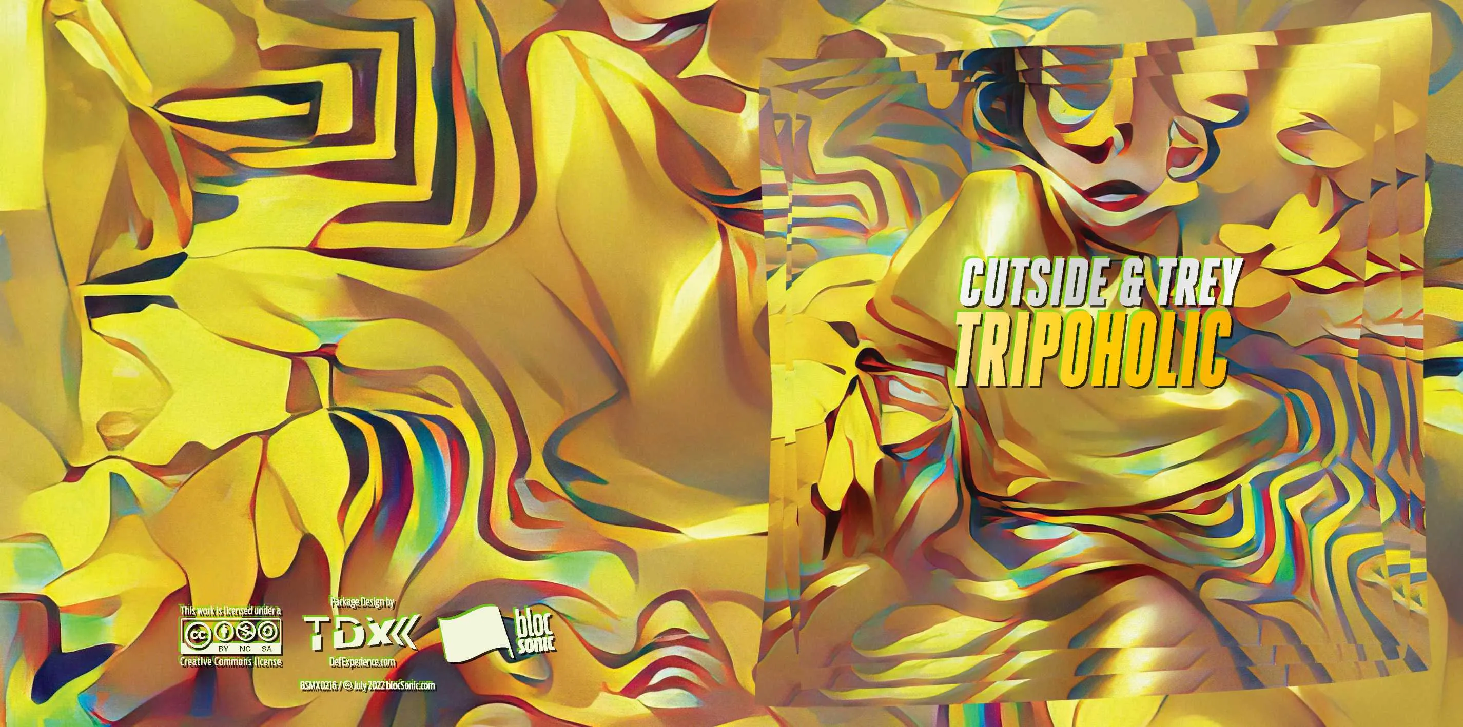 Album insert for “Tripoholic” by Cutside &amp; Trey