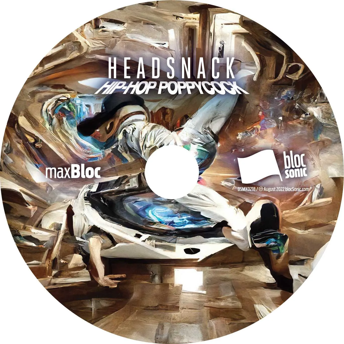 Album disc for “Hip-Hop Poppycock” by Headsnack
