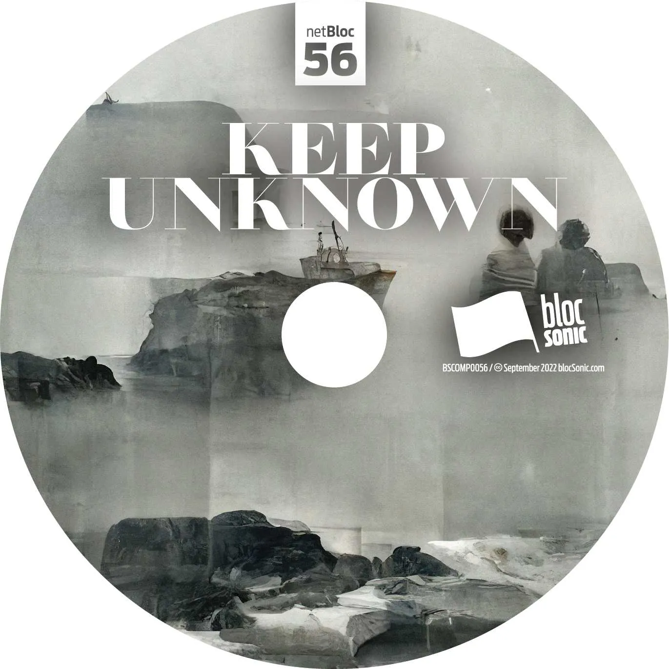 Album disc for “netBloc Vol. 56: Keep Unknown” by Various Artists