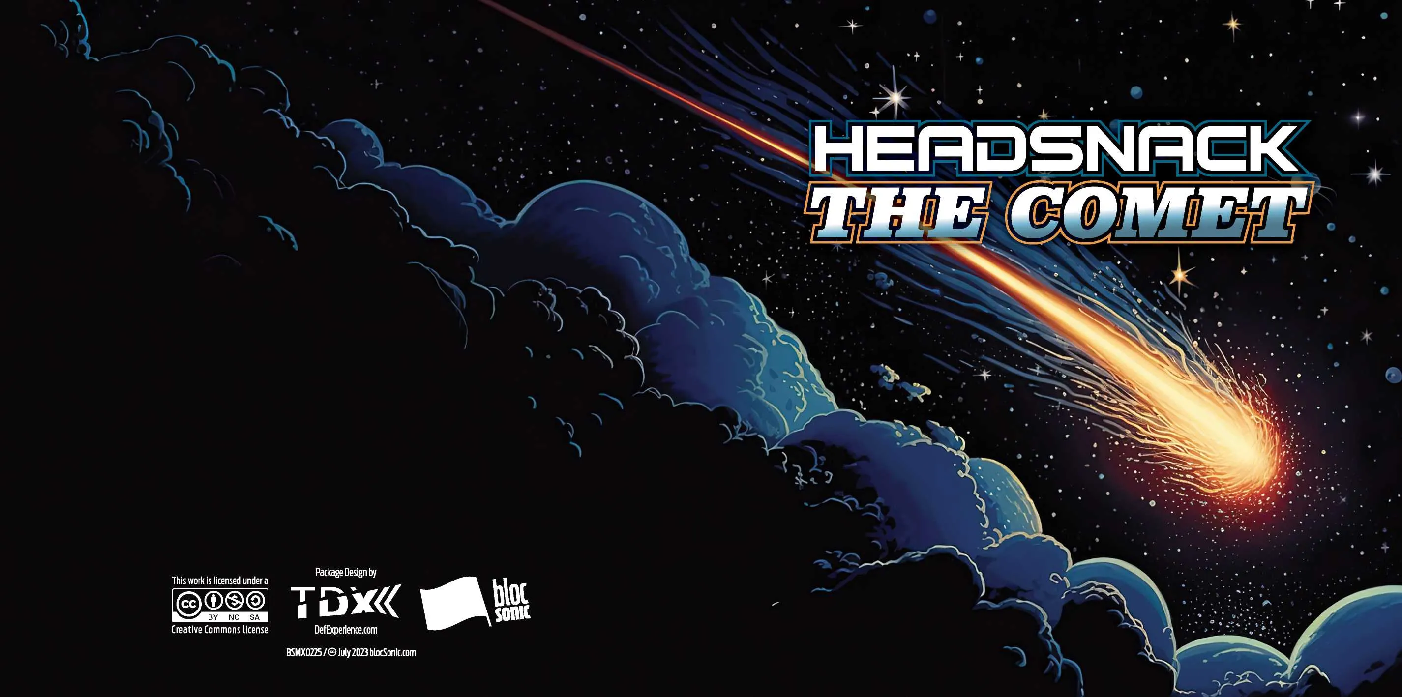 Album insert for “The Comet” by Headsnack