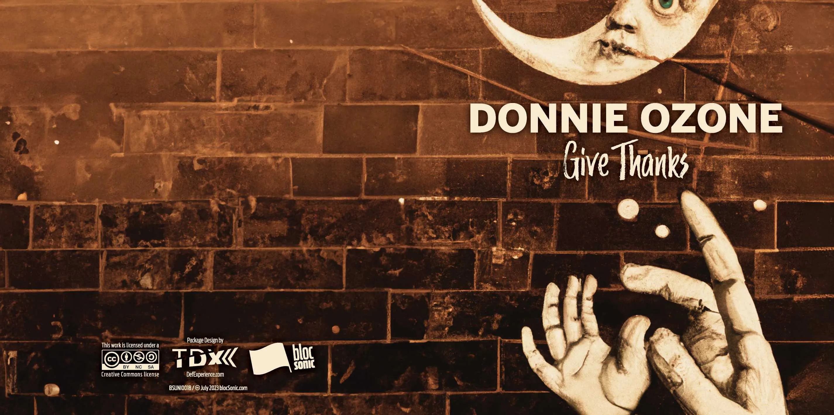 Album insert for “Give Thanks” by Donnie Ozone