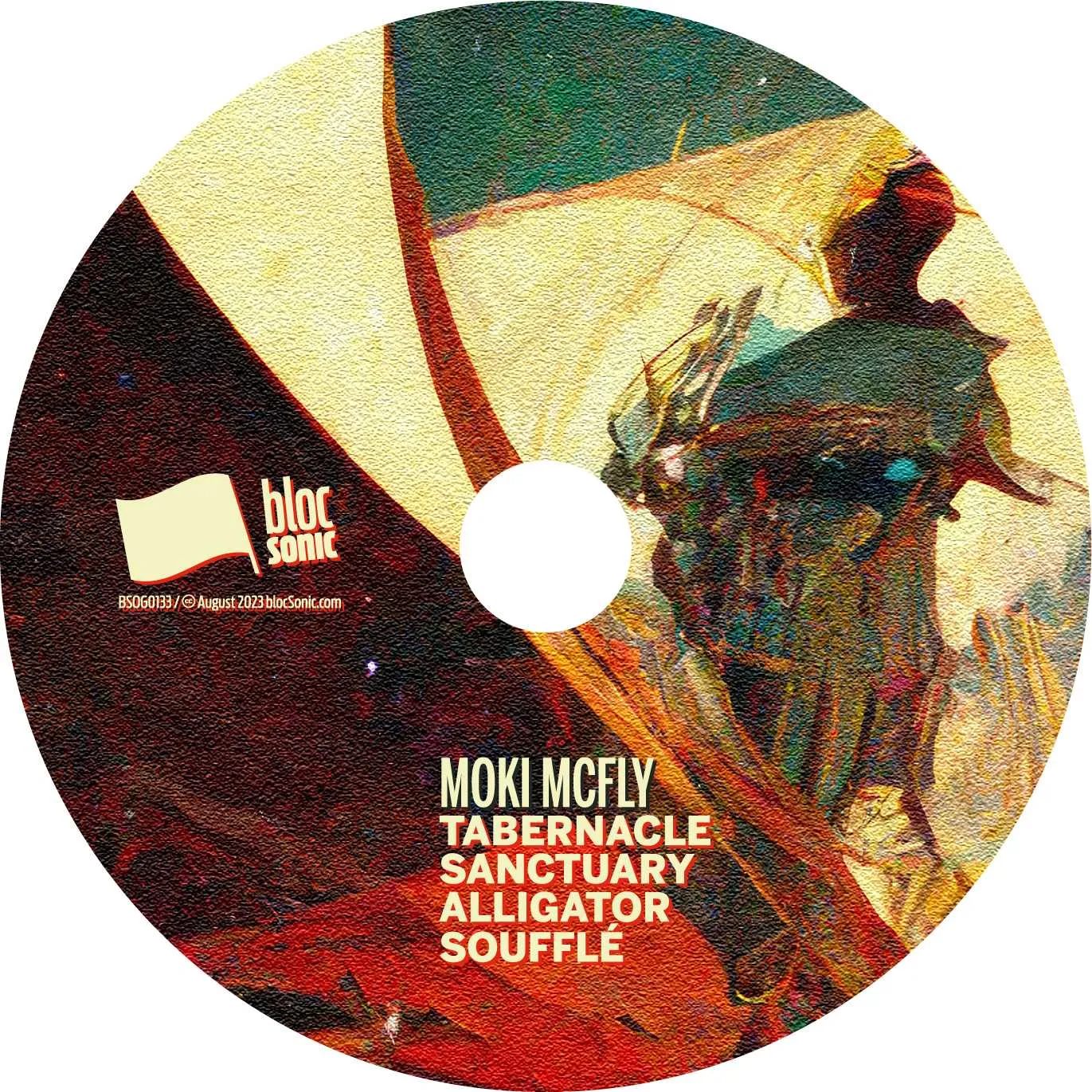 Album disc for “Tabernacle Sanctuary Alligator Soufflé” by Moki Mcfly
