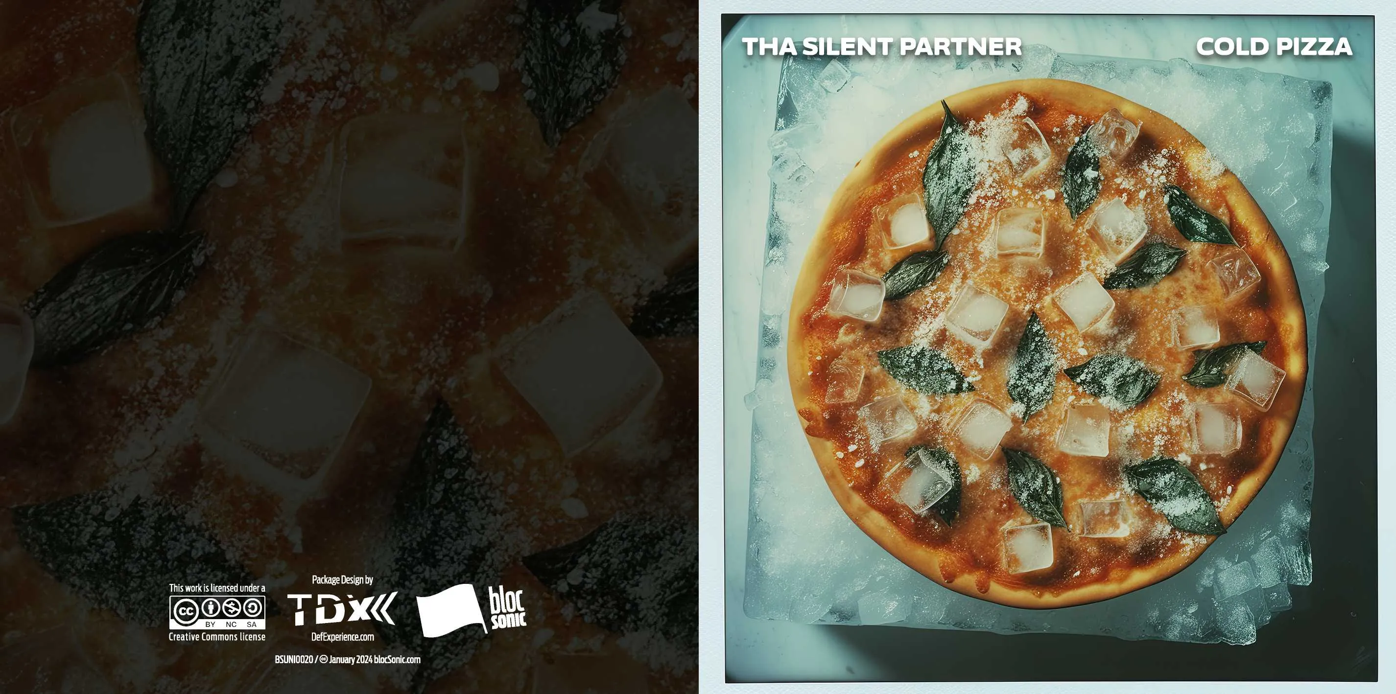Album insert for “Cold Pizza” by Tha Silent Partner