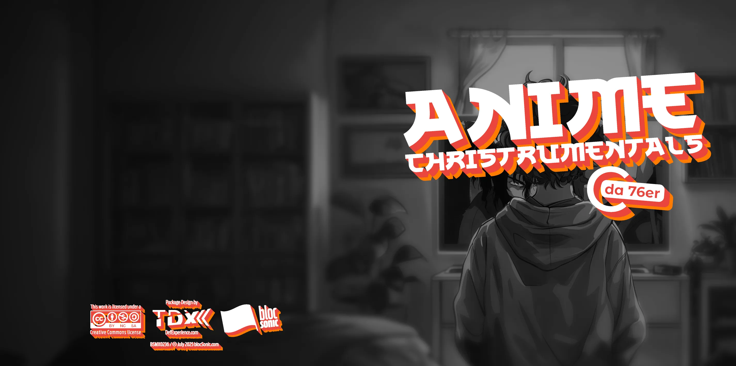 Album insert art for “Anime Christrumentals” by C da 76er