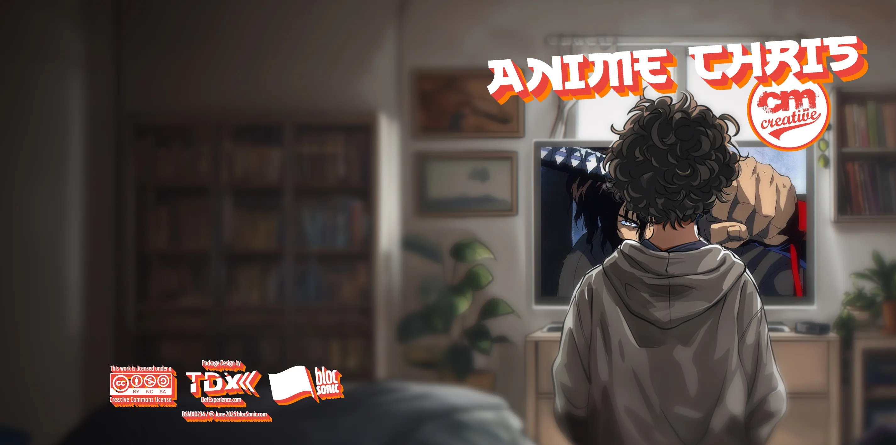 Album insert art for “Anime Chris” by CM aka Creative