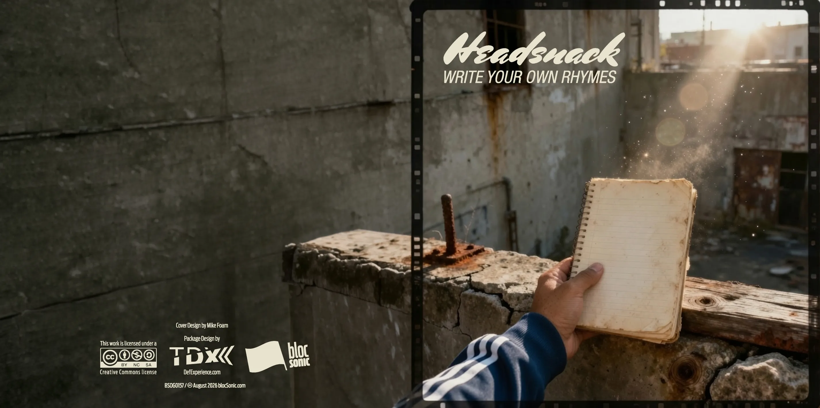Album insert art for “Write Your Own Rhymes” by Headsnack