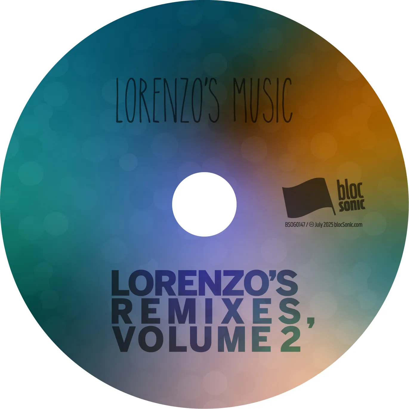 Album disc art for “Lorenzo's Remixes, Volume 2” by Lorenzo’s Music
