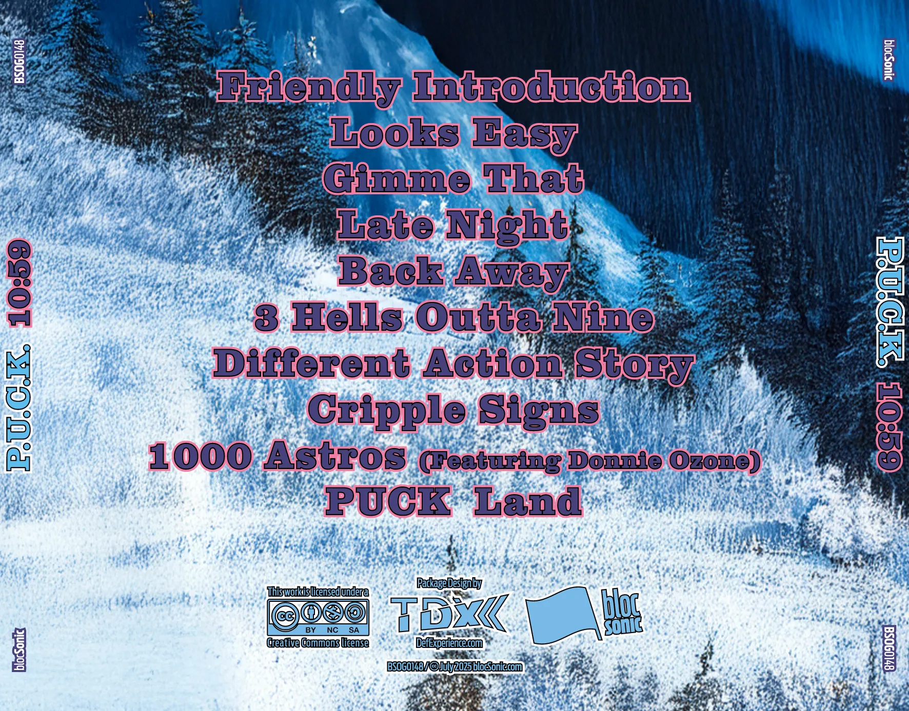 Album traycard art for “10:59” by P.U.C.K.