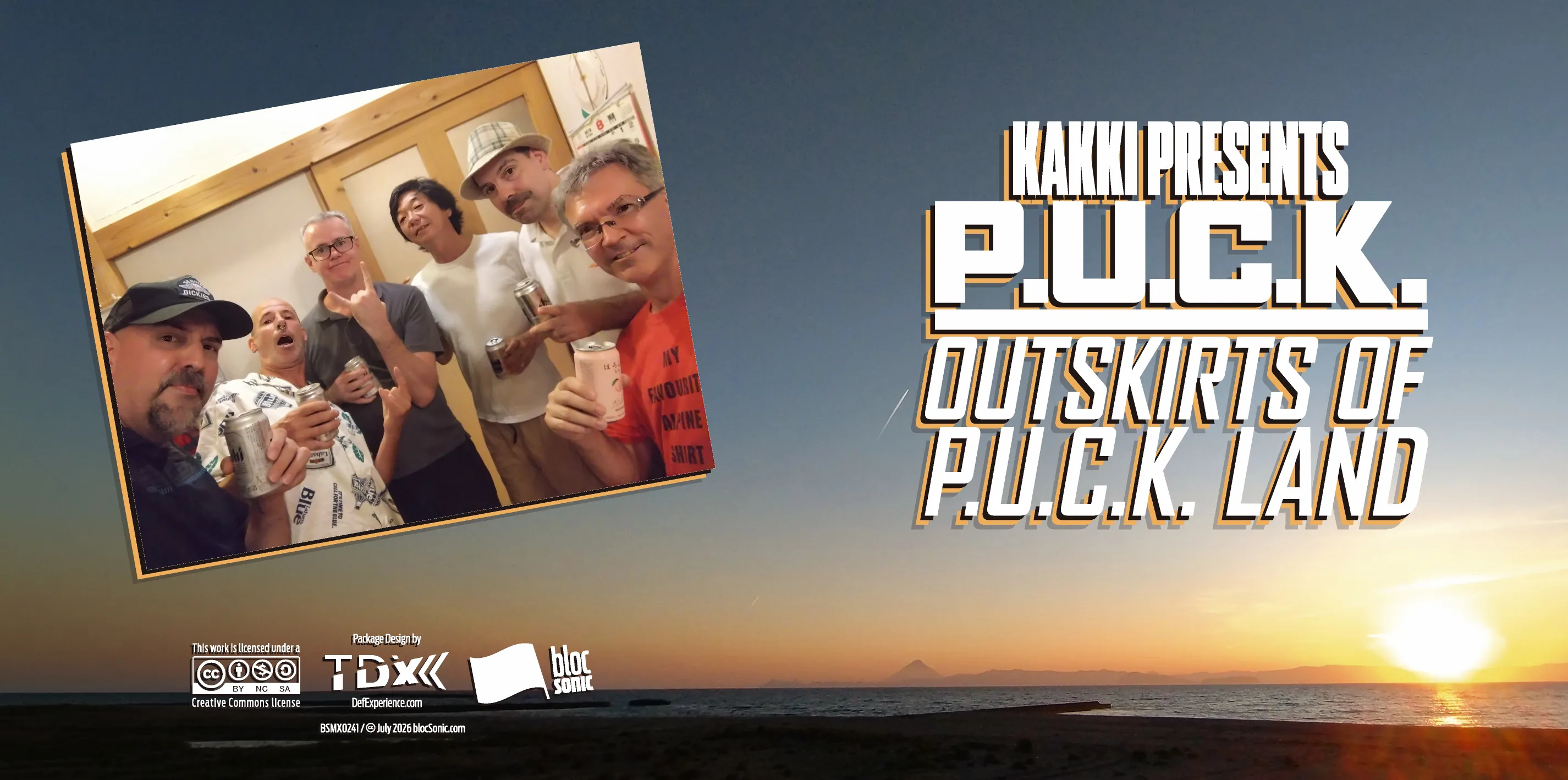 Album insert art for “KAKKI presents P.U.C.K.: Outskirts of P.U.C.K. Land”