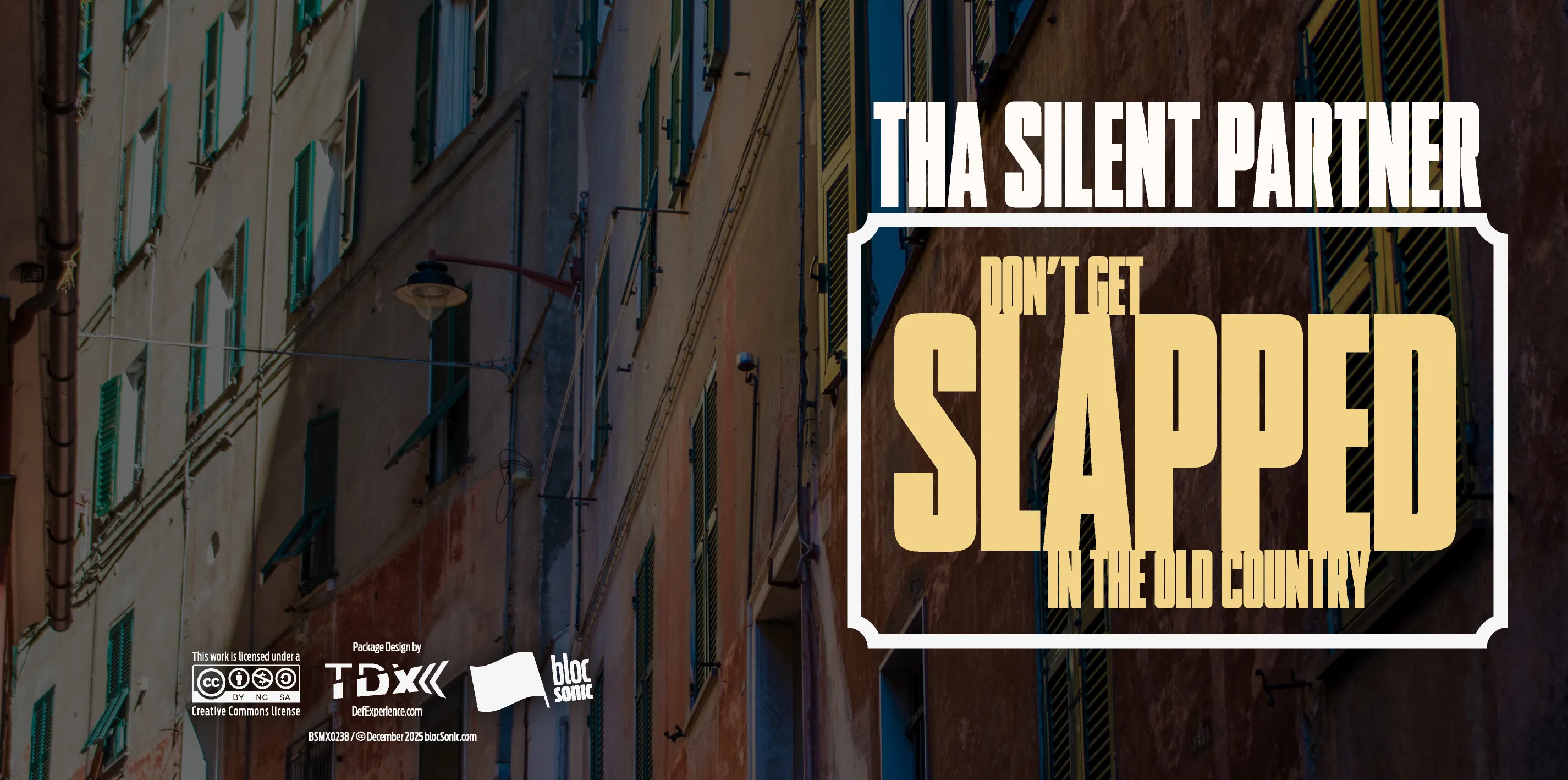 Album insert art for “Don’t Get Slapped In The Old Country” by Tha Silent Partner