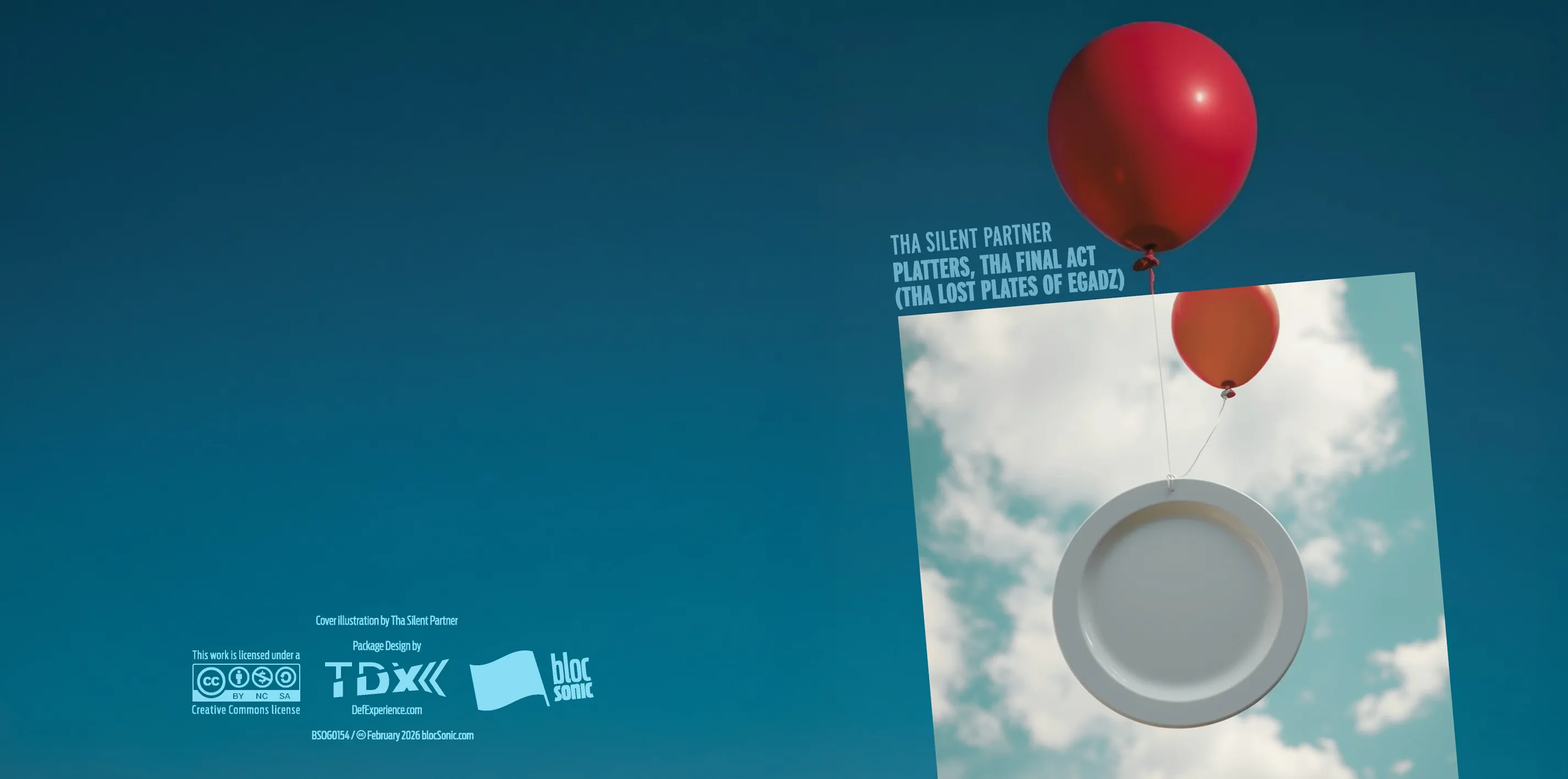 Album insert art for “Platters, Tha Final Act (Tha Lost Plates Of Egadz)” by Tha Silent Partner