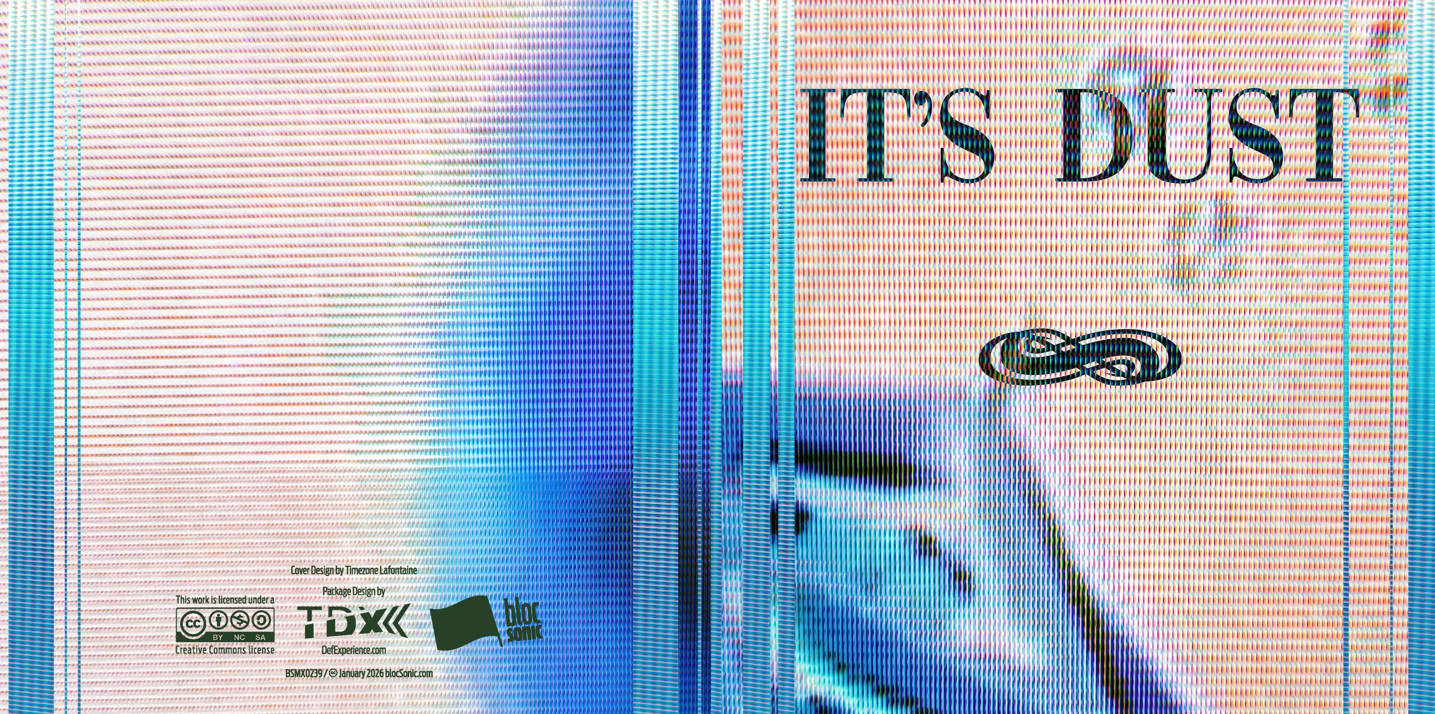 Album insert art for “It’s Dust” by Timezone Lafontaine