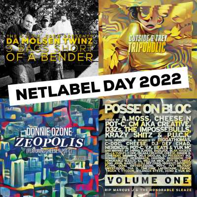 Covers of blocSonic’s Netlabel Day 2022 releases