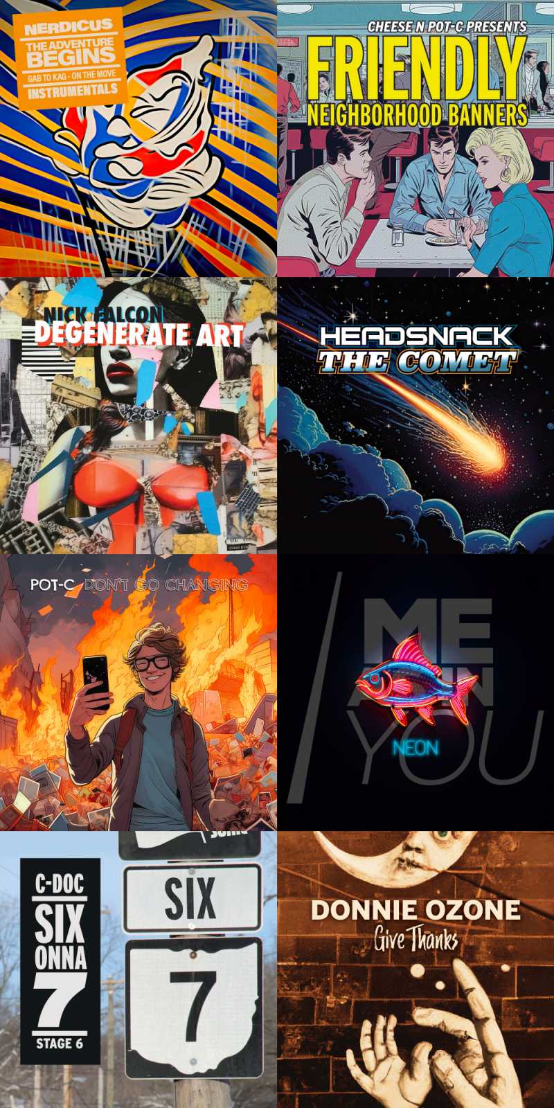 Covers of Netlabel Day releases
