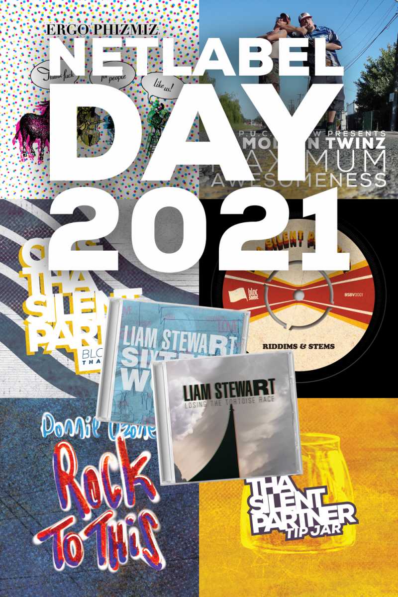 Image containing covers of all Netlabel Day 2021 releases